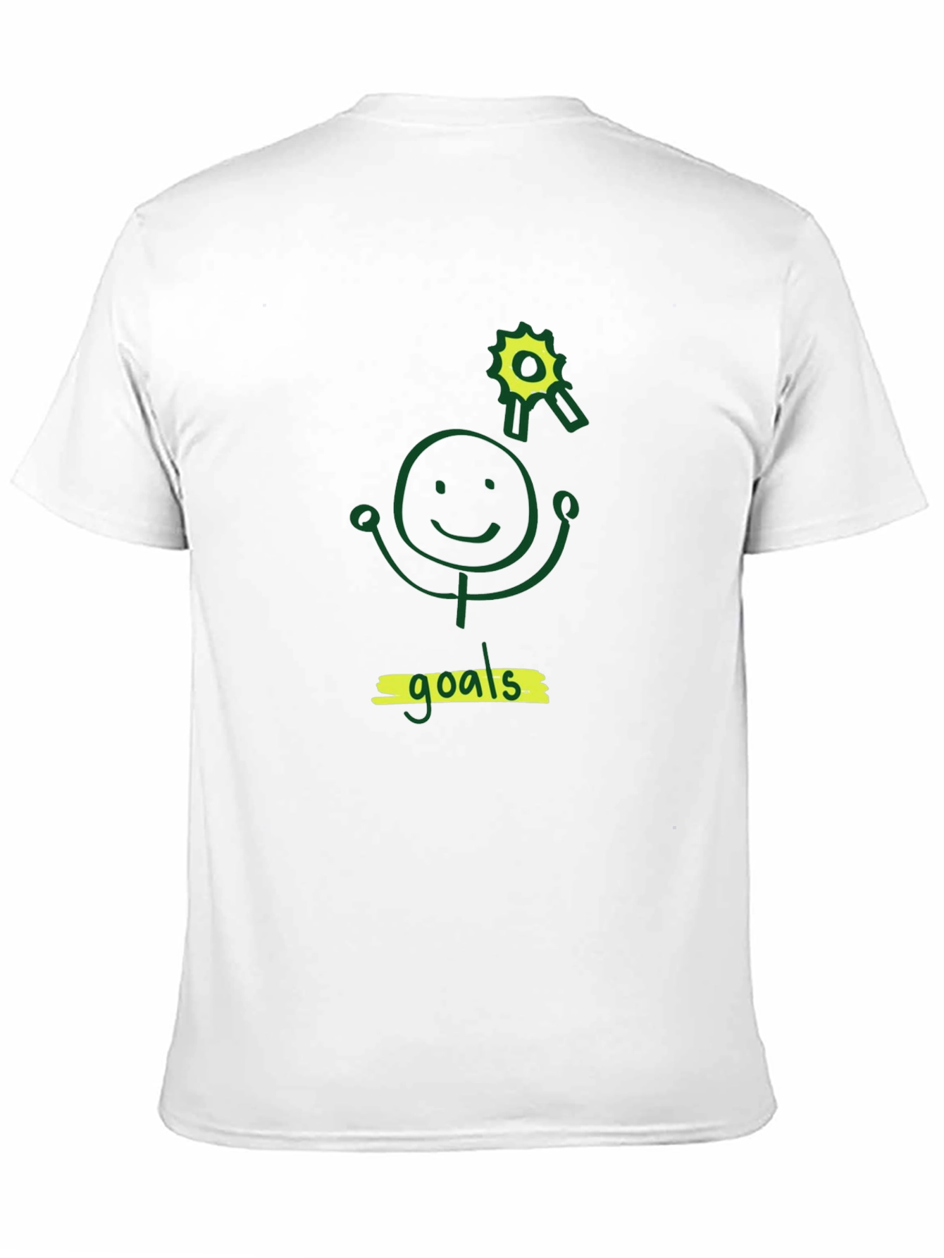Black T-Shirt: Goals Graphic Tee for Achievers
