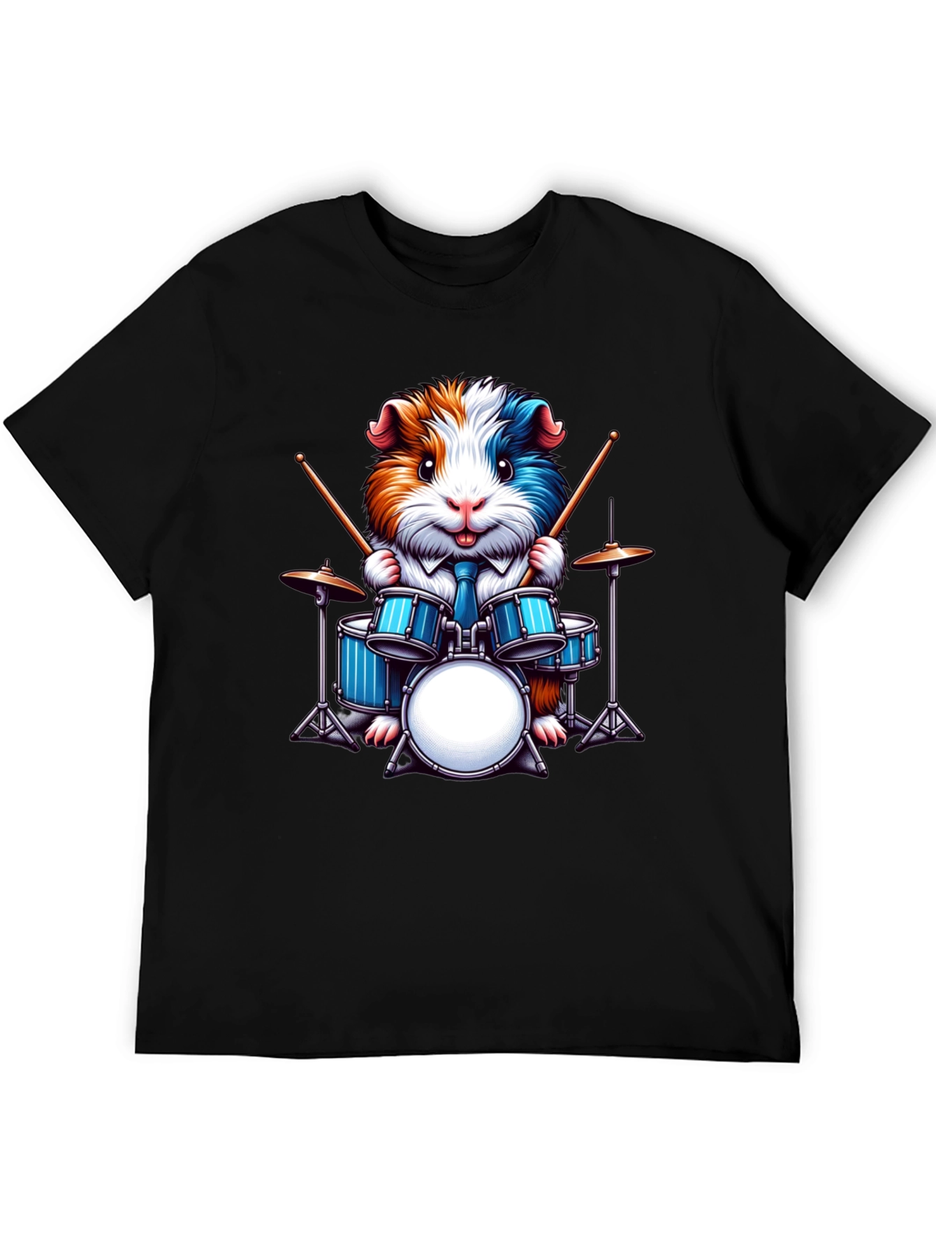 Drummer Guinea Pig Graphic Tee