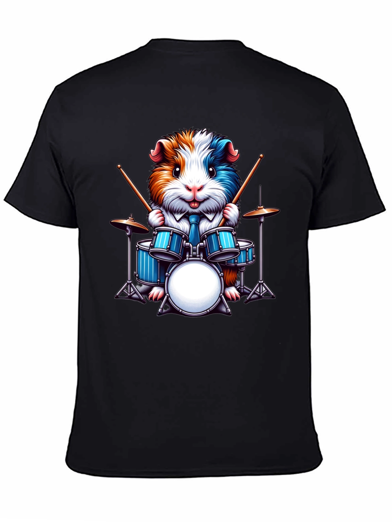 Drummer Guinea Pig Graphic Tee