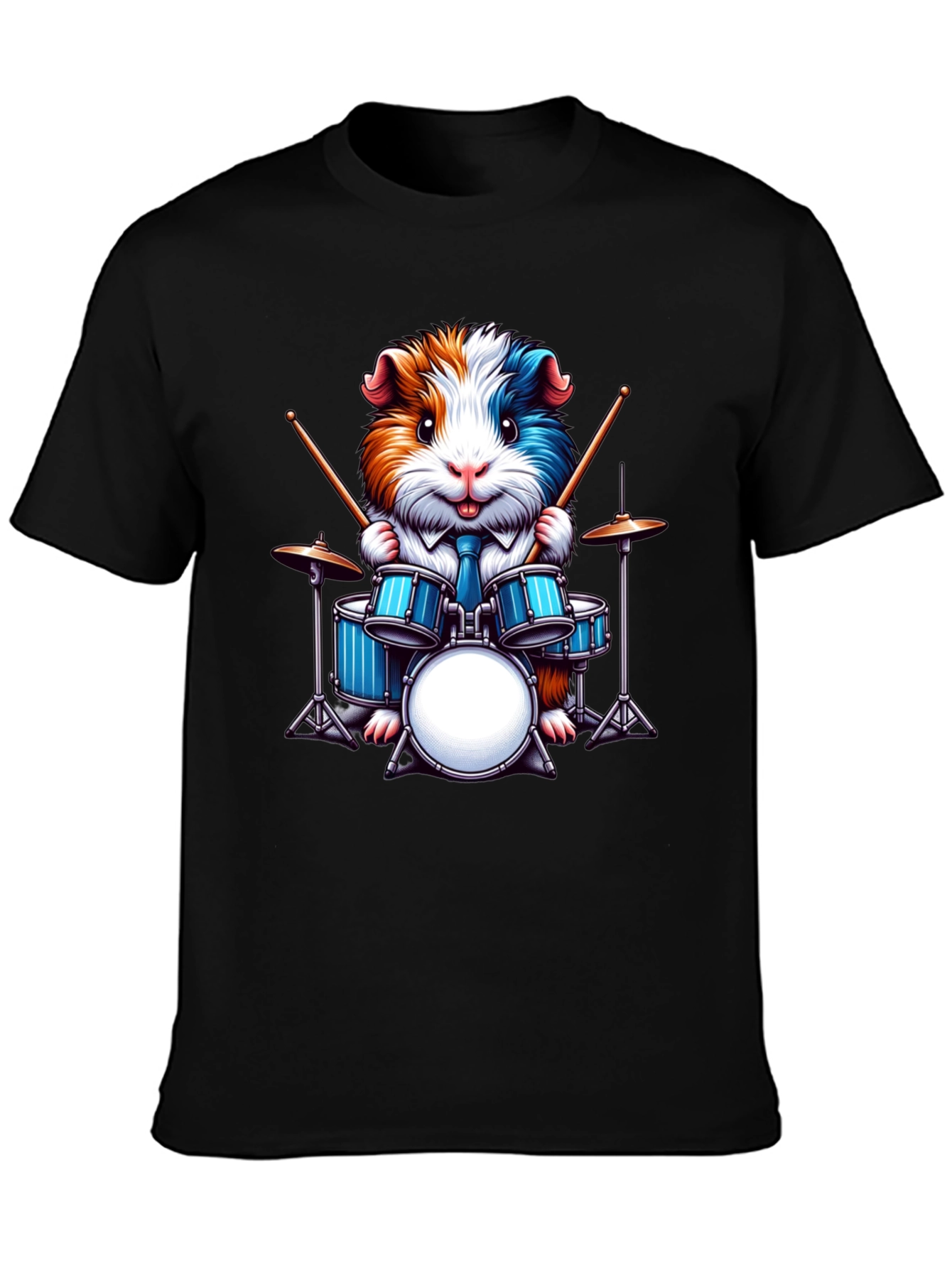Drummer Guinea Pig Graphic Tee