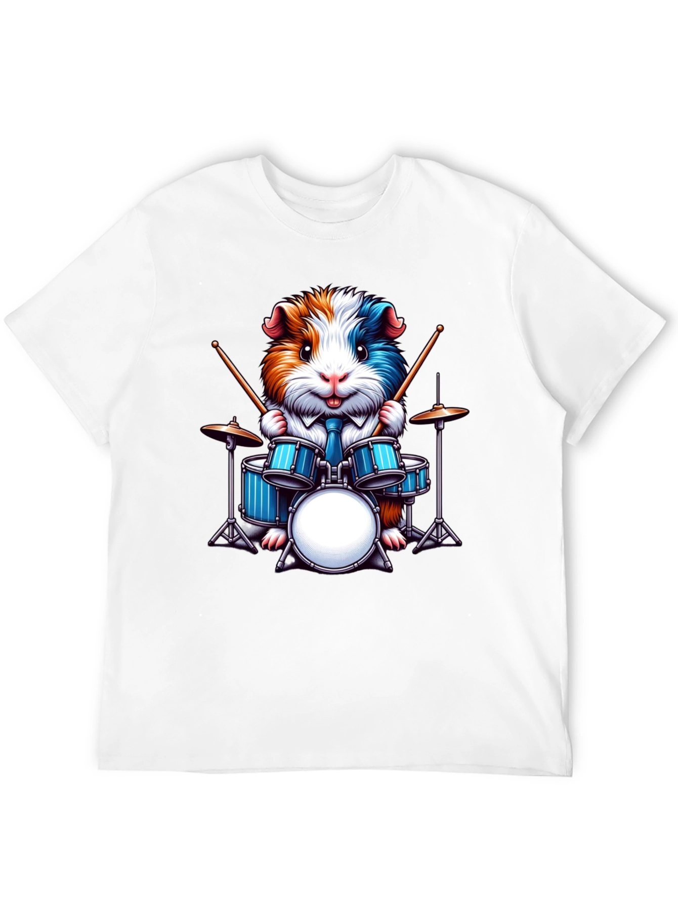 Drummer Guinea Pig Graphic Tee