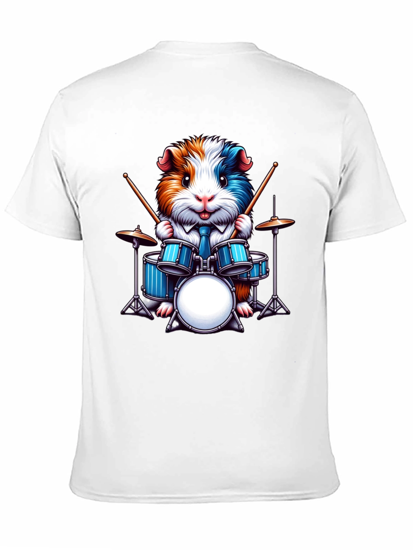 Drummer Guinea Pig Graphic Tee