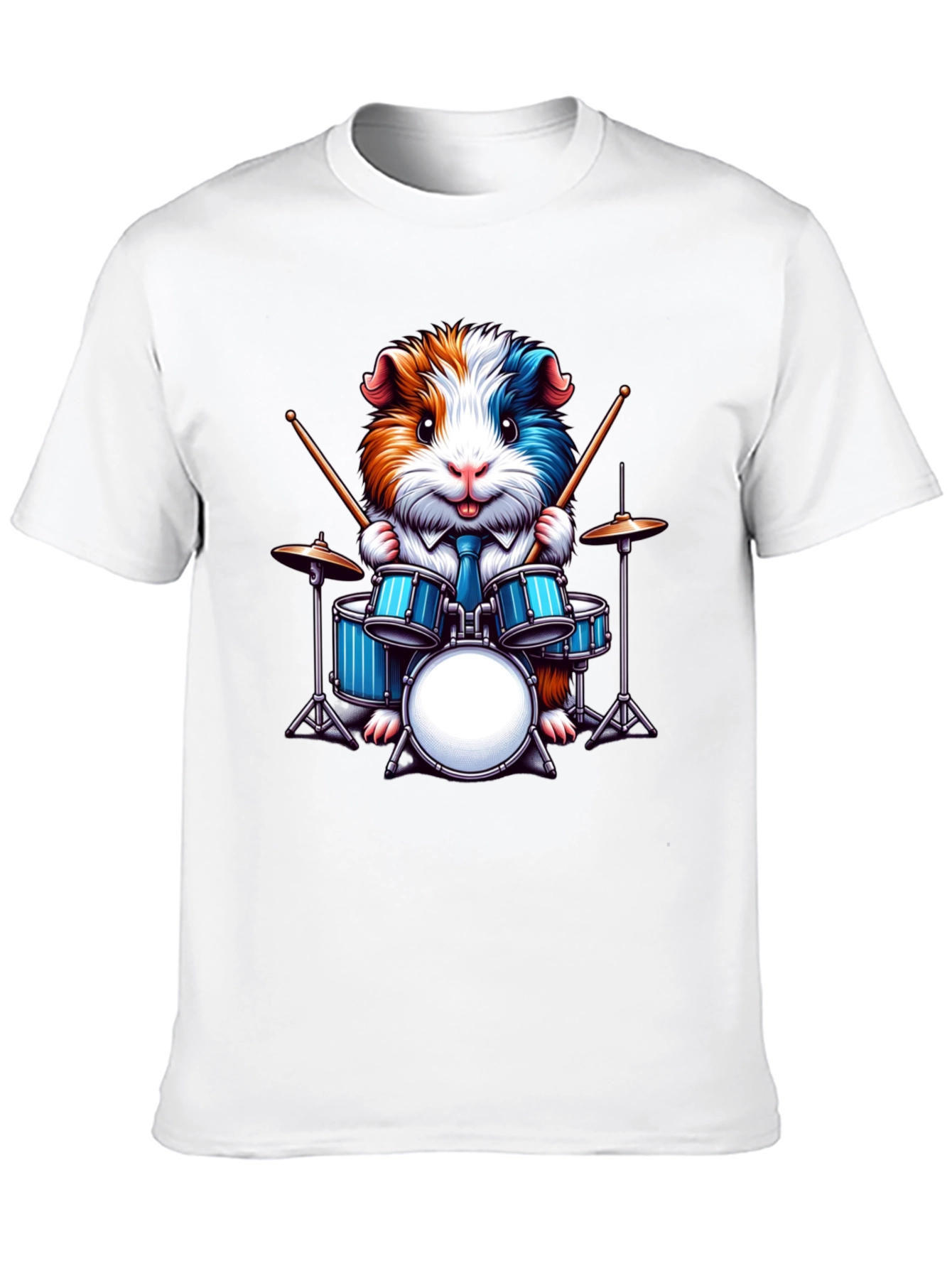 Drummer Guinea Pig Graphic Tee