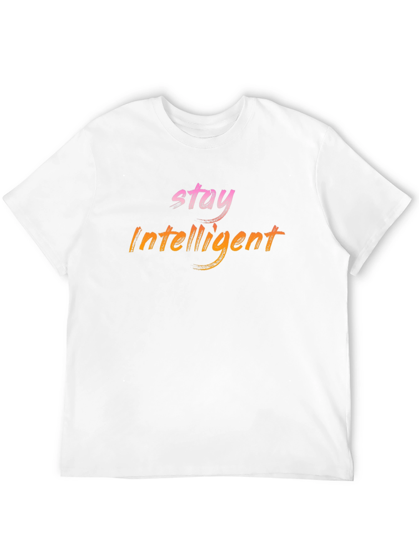 Stay Intelligent Graphic Tee - Modern Black T-Shirt