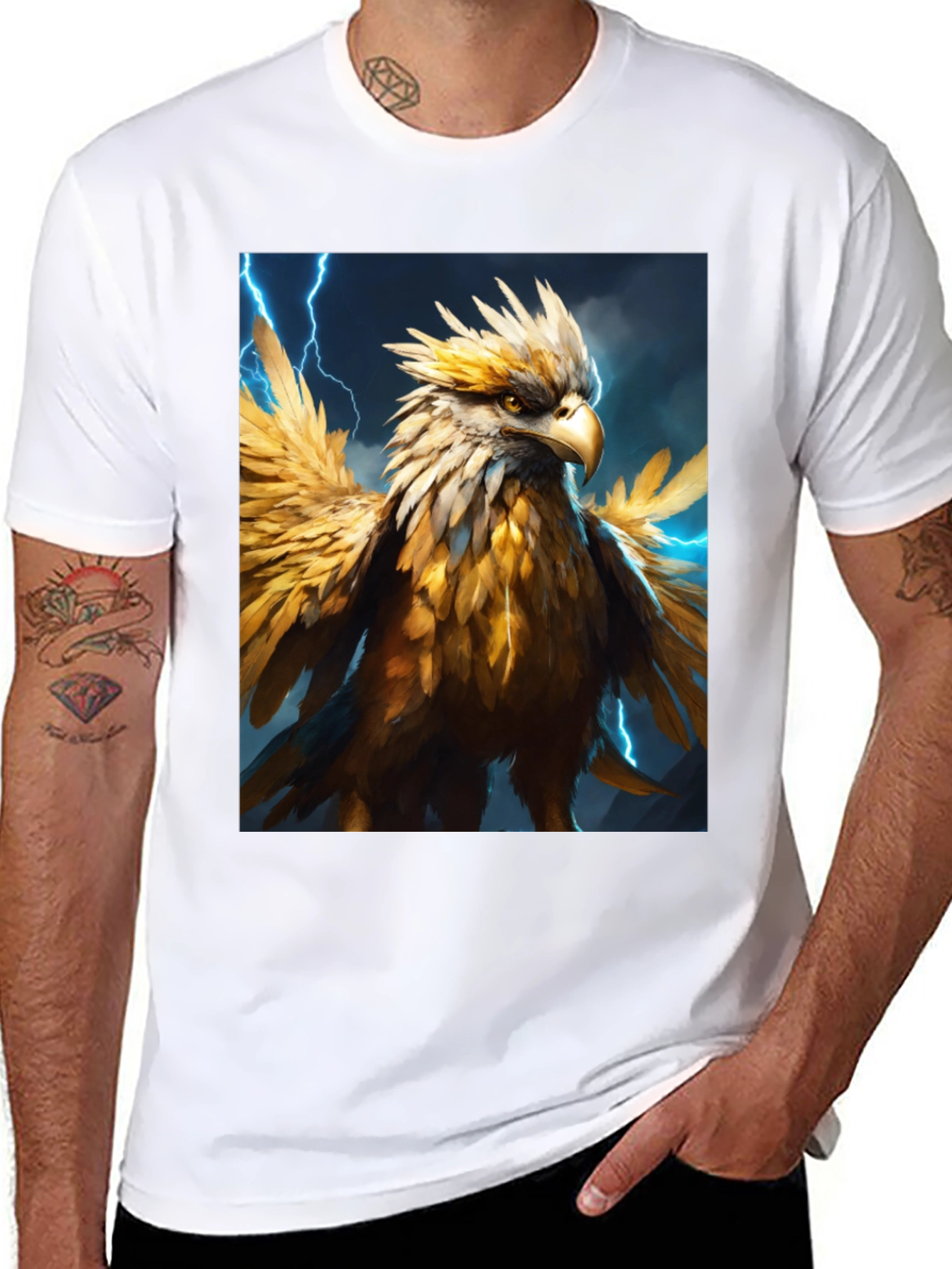 Gryphon Graphic Tee - Black Cotton Blend