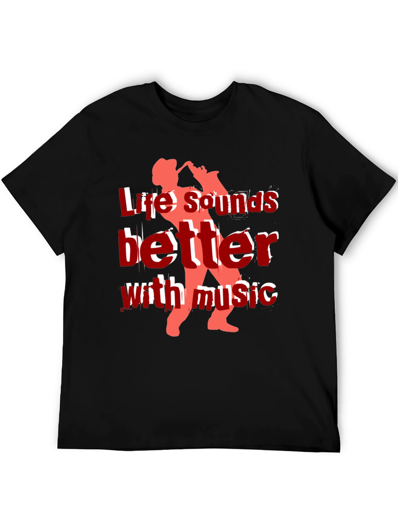 Life Sounds Better with Music Graphic Tee
