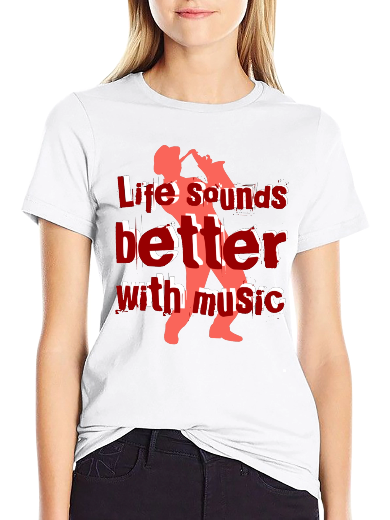 Life Sounds Better with Music Graphic Tee