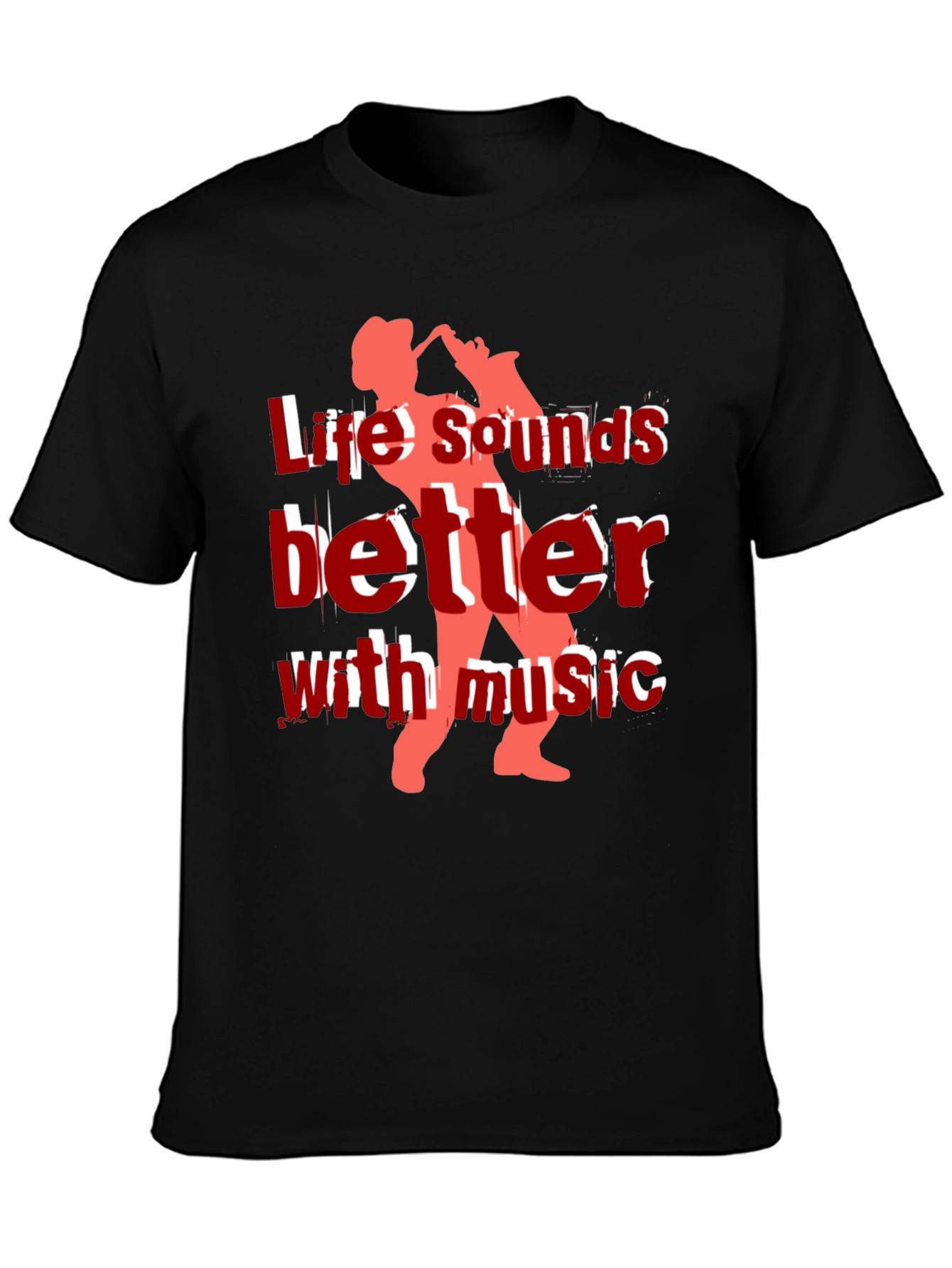 Life Sounds Better with Music Graphic Tee