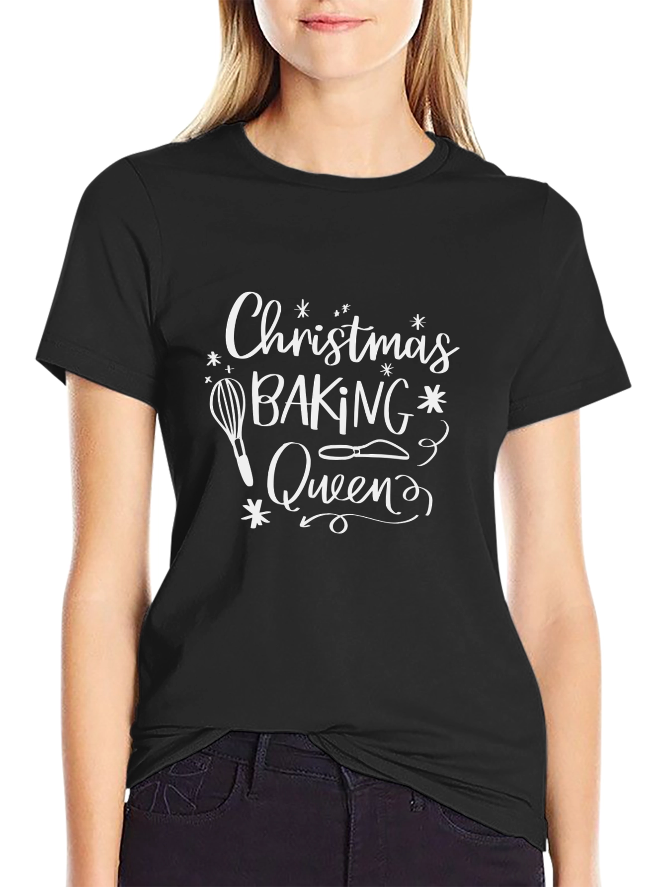 Christmas Baking Queen Graphic T-Shirt