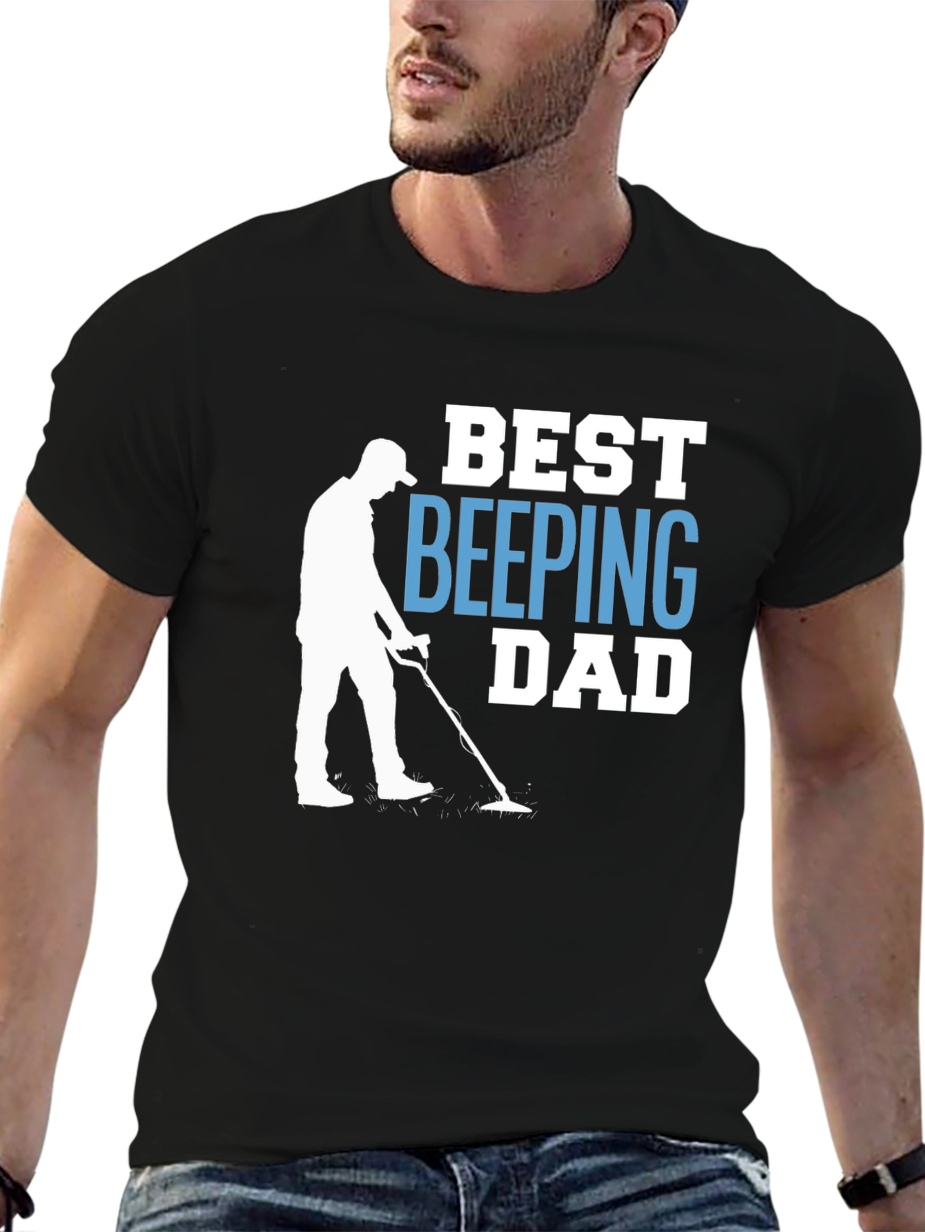 Best Beeping Dad T-Shirt - Metal Detecting Gift