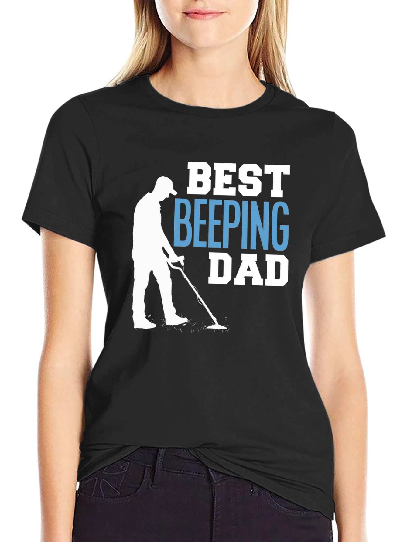 Best Beeping Dad T-Shirt - Metal Detecting Gift