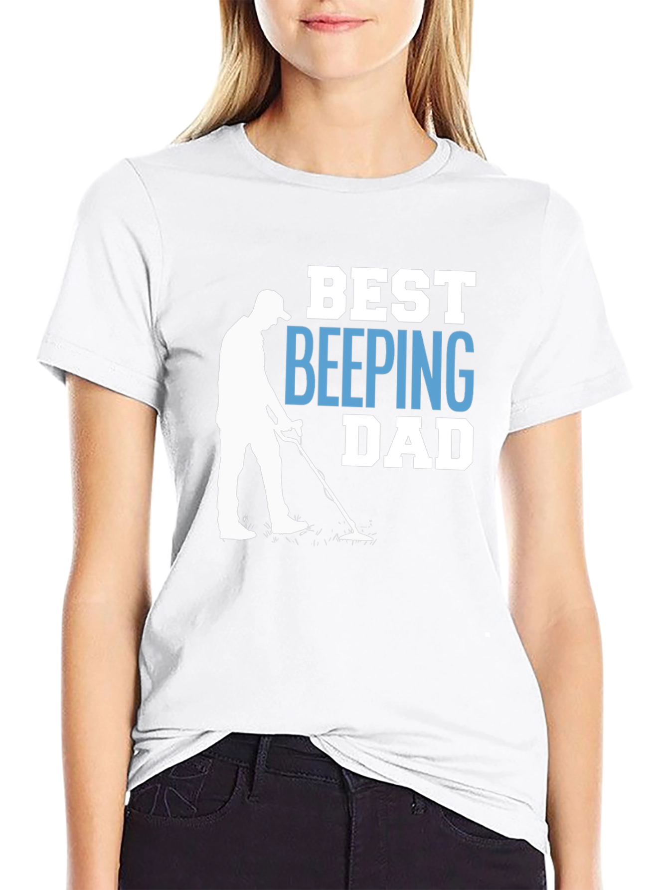 Best Beeping Dad T-Shirt - Metal Detecting Gift