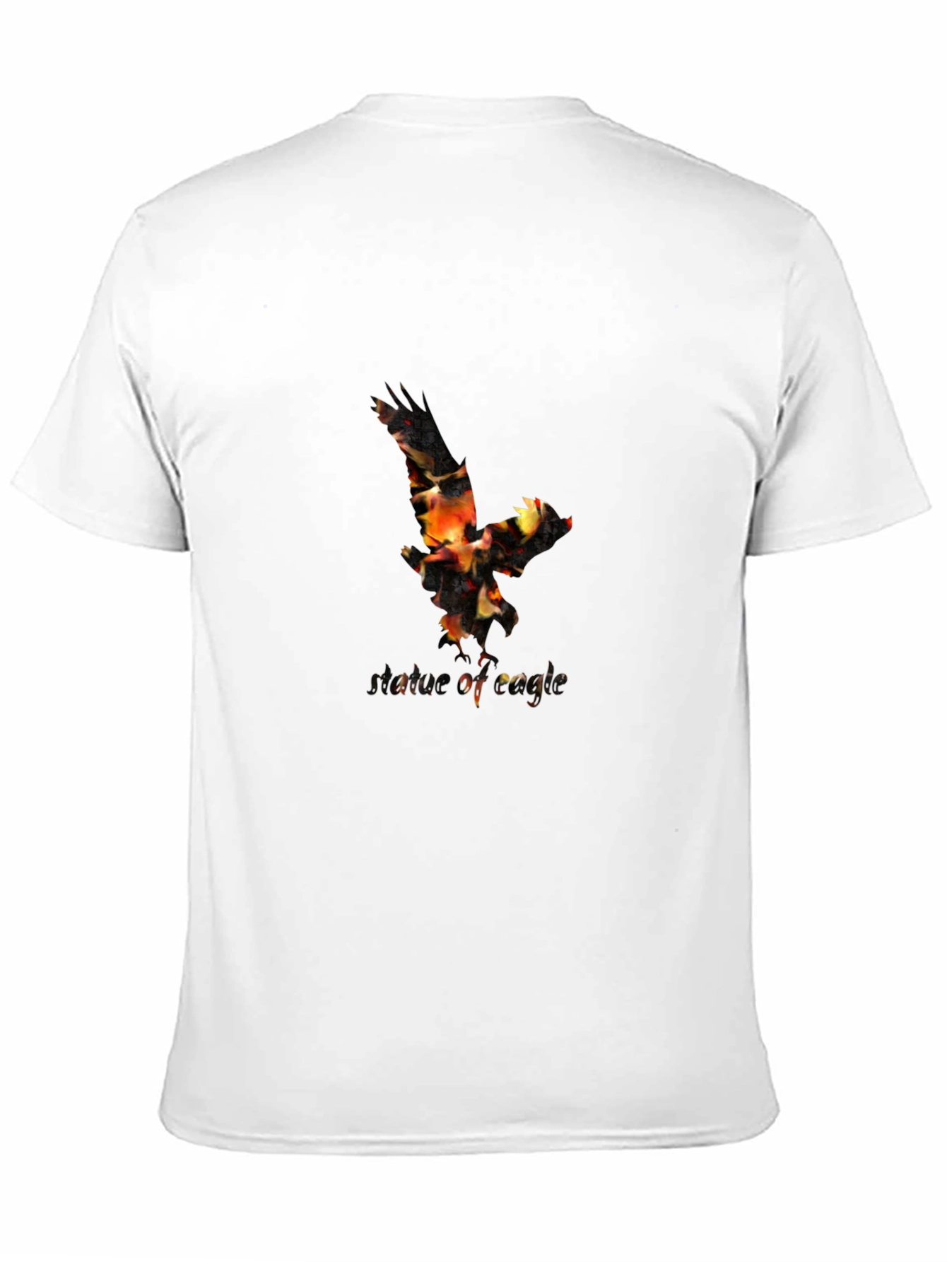 Eagle Fire Graphic Black T-Shirt