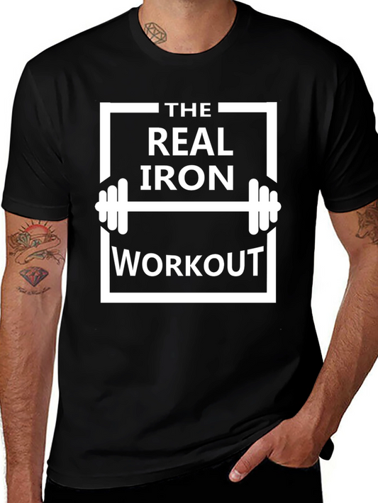 The Real Iron Workout Graphic T-Shirt