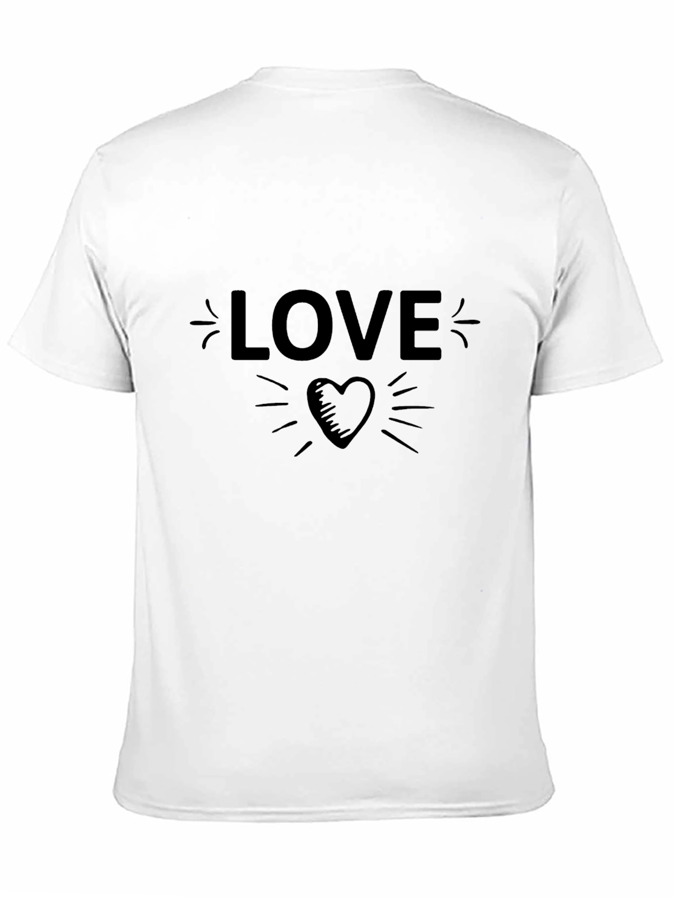 Love Heart Graphic Tee - Soft Cotton Blend
