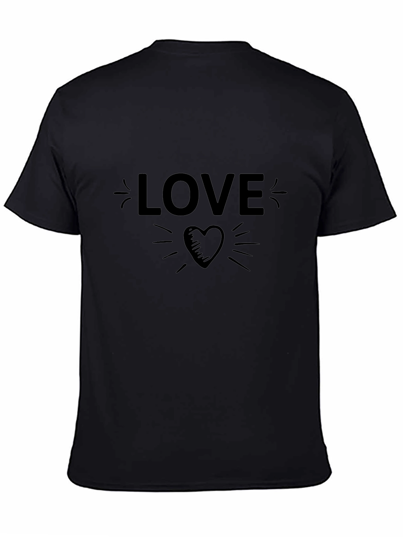 Love Heart Graphic Tee - Soft Cotton Blend
