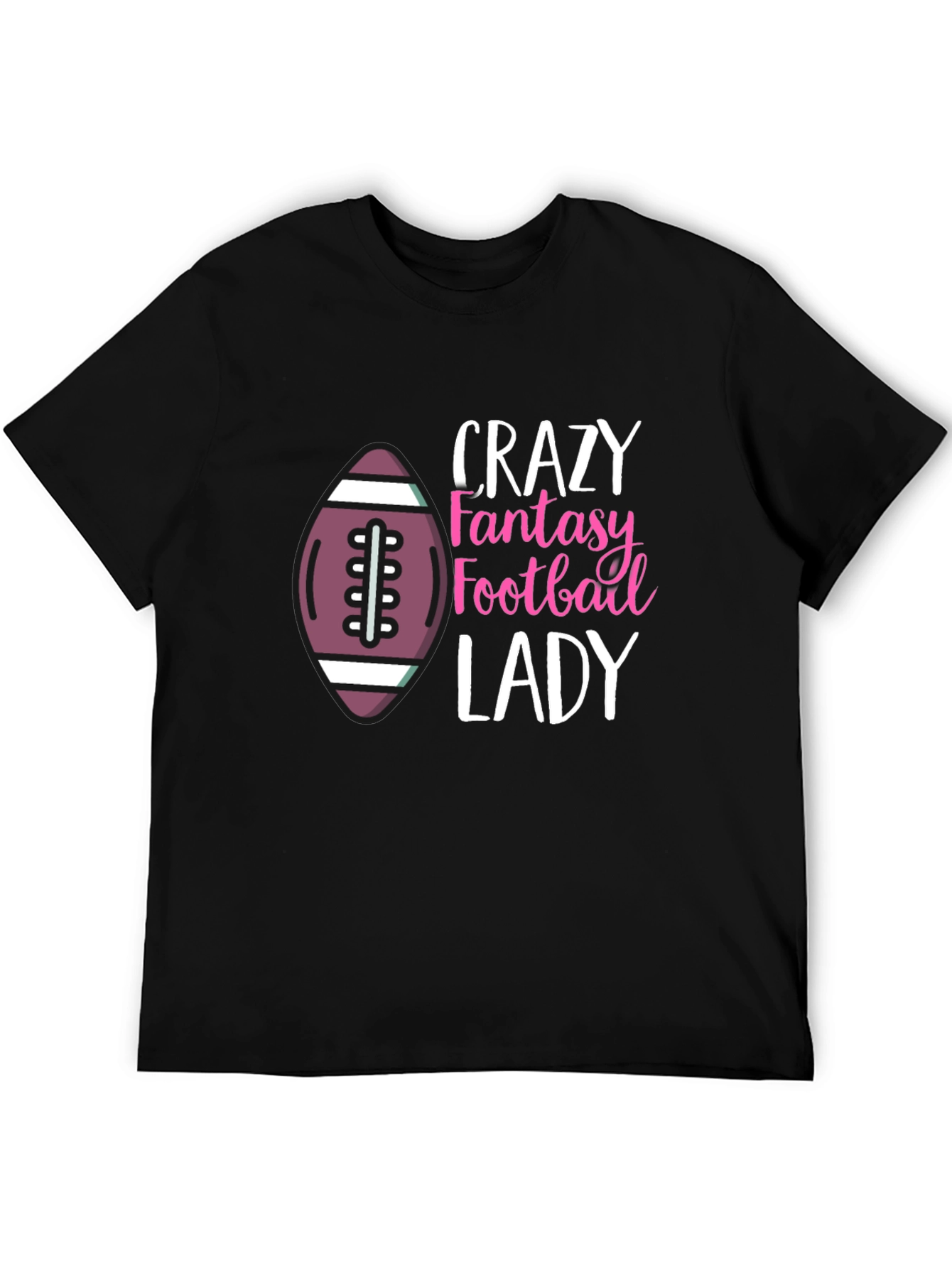 Crazy Fantasy Football Lady T-Shirt