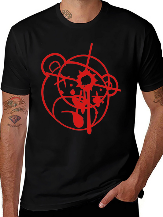 Graphic Bear Target Black T-Shirt