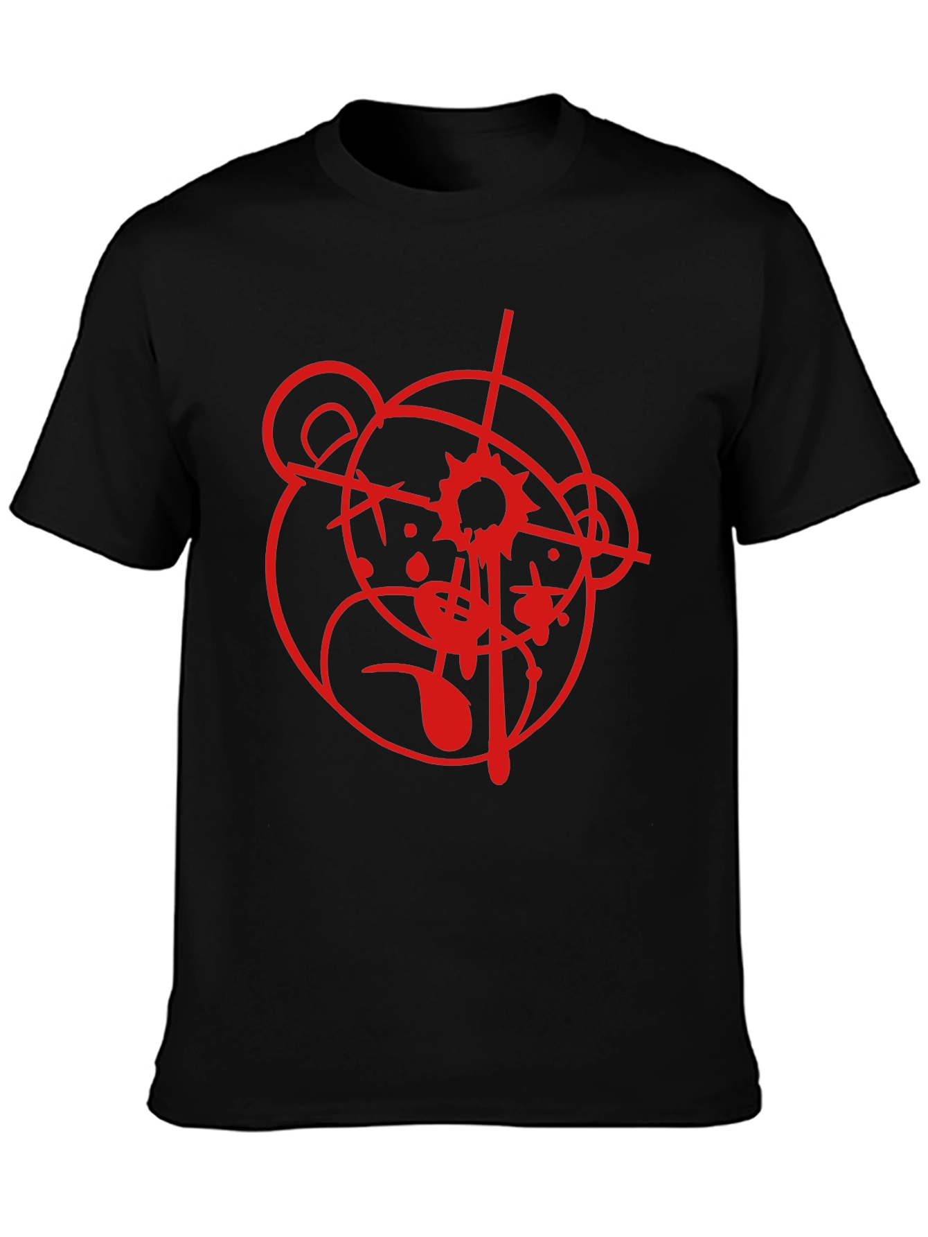 Graphic Bear Target Black T-Shirt