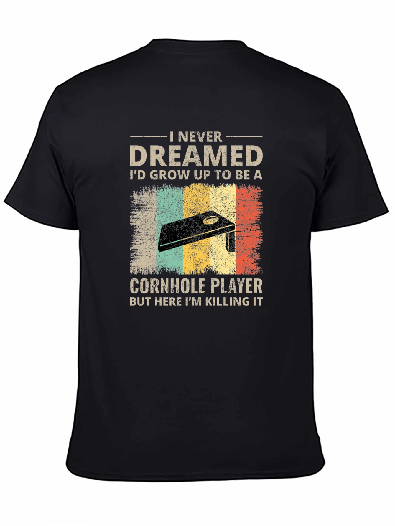 Funny Cornhole Player Graphic T-Shirt