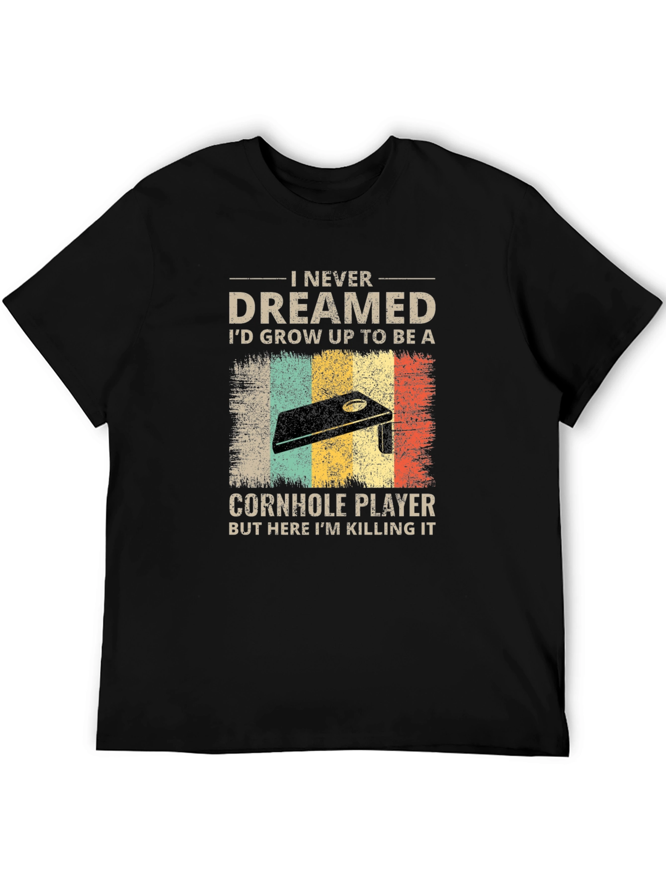 Funny Cornhole Player Graphic T-Shirt