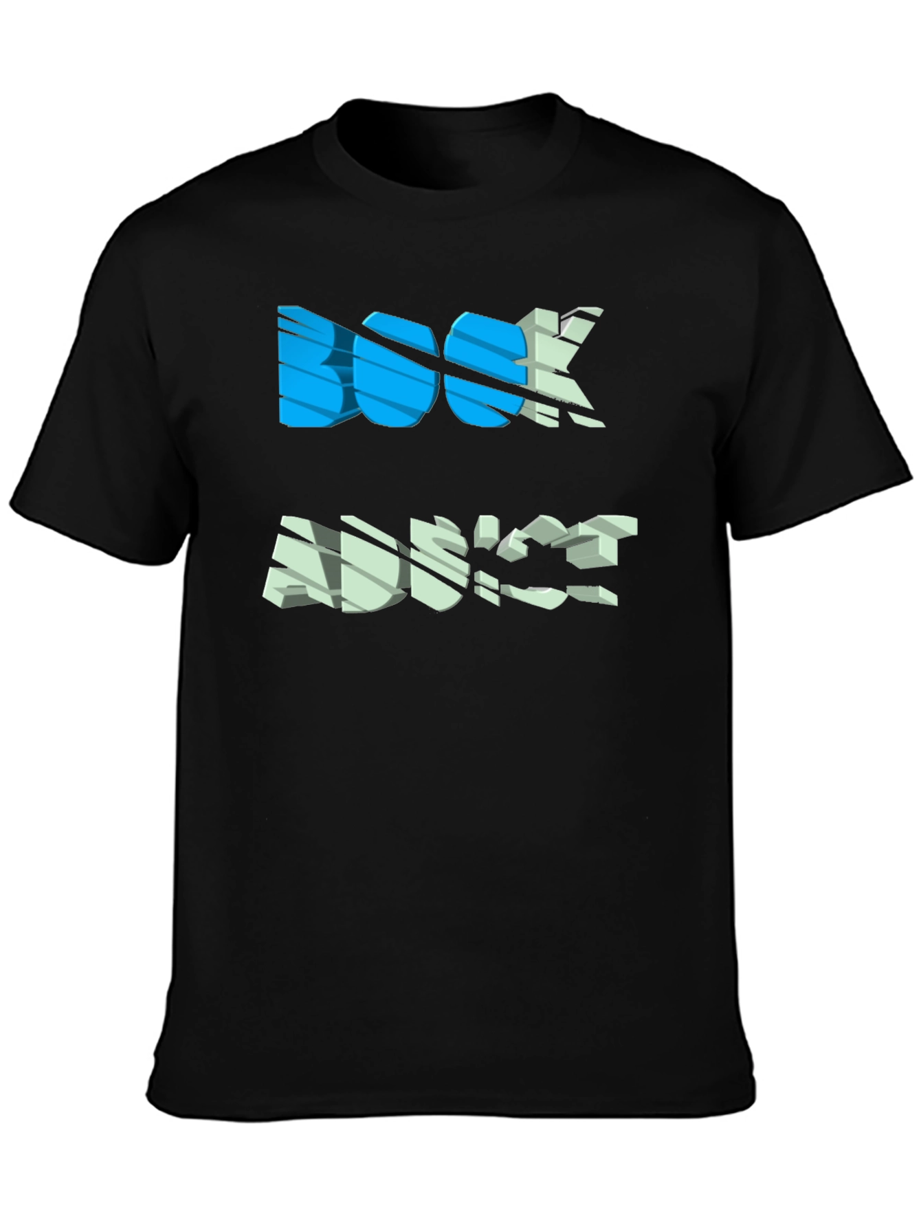 Book Advice Graphic Tee - Casual Black T-Shirt