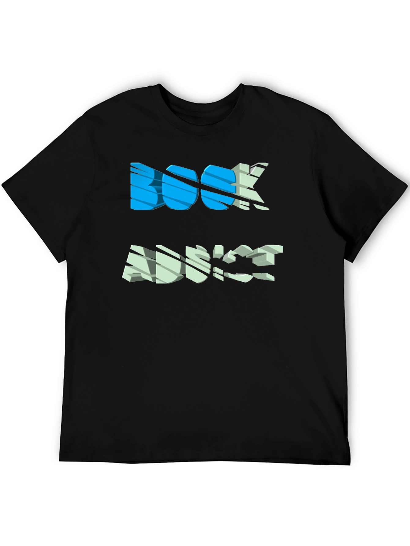 Book Advice Graphic Tee - Casual Black T-Shirt
