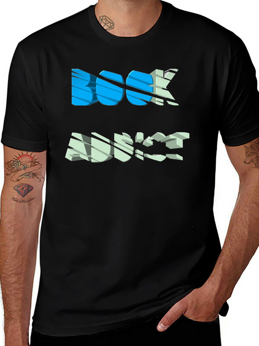 Book Advice Graphic Tee - Casual Black T-Shirt
