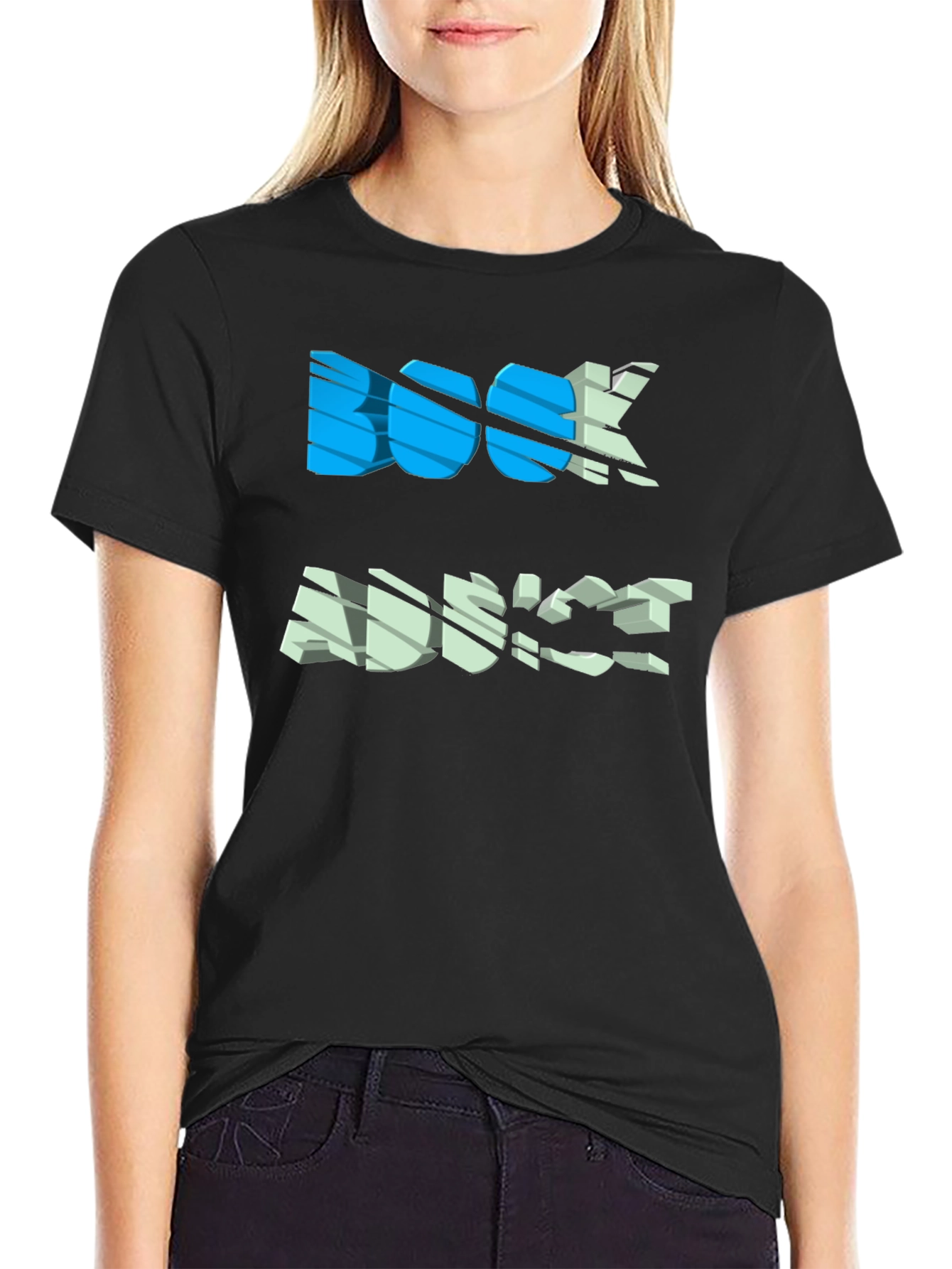 Book Advice Graphic Tee - Casual Black T-Shirt
