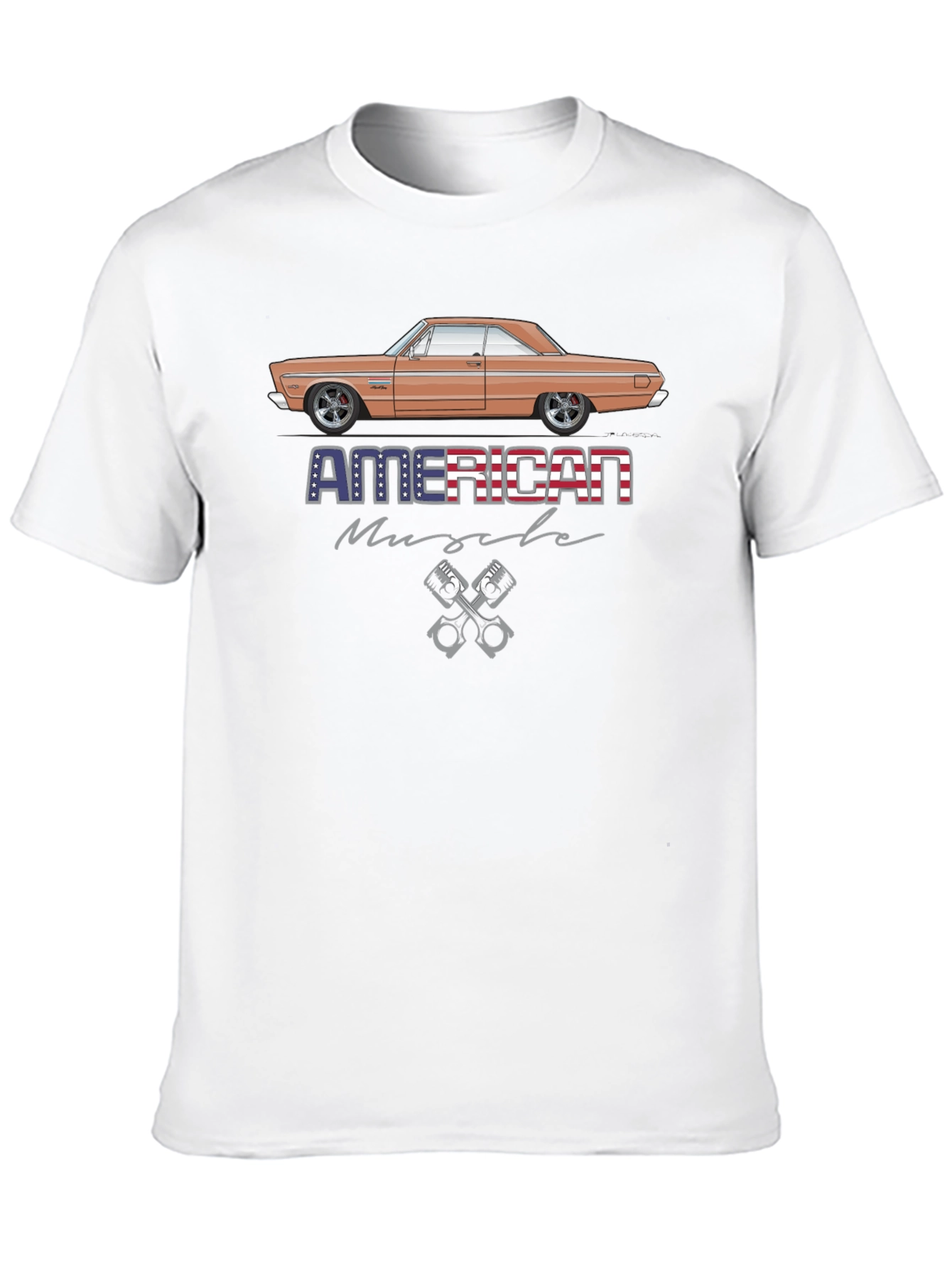 American Muscle Car T-Shirt Black