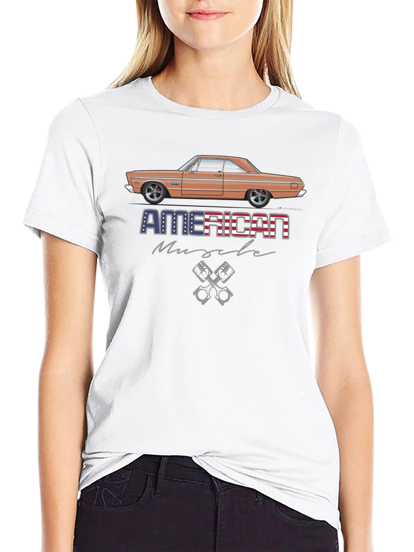 American Muscle Car T-Shirt Black