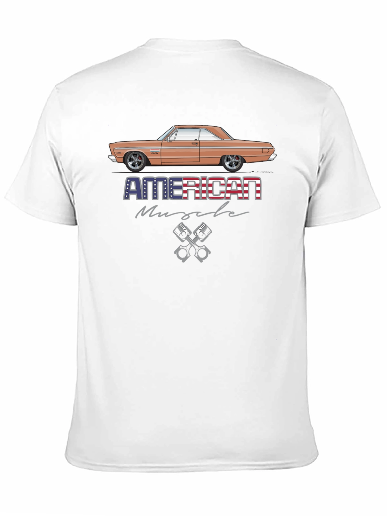 American Muscle Car T-Shirt Black