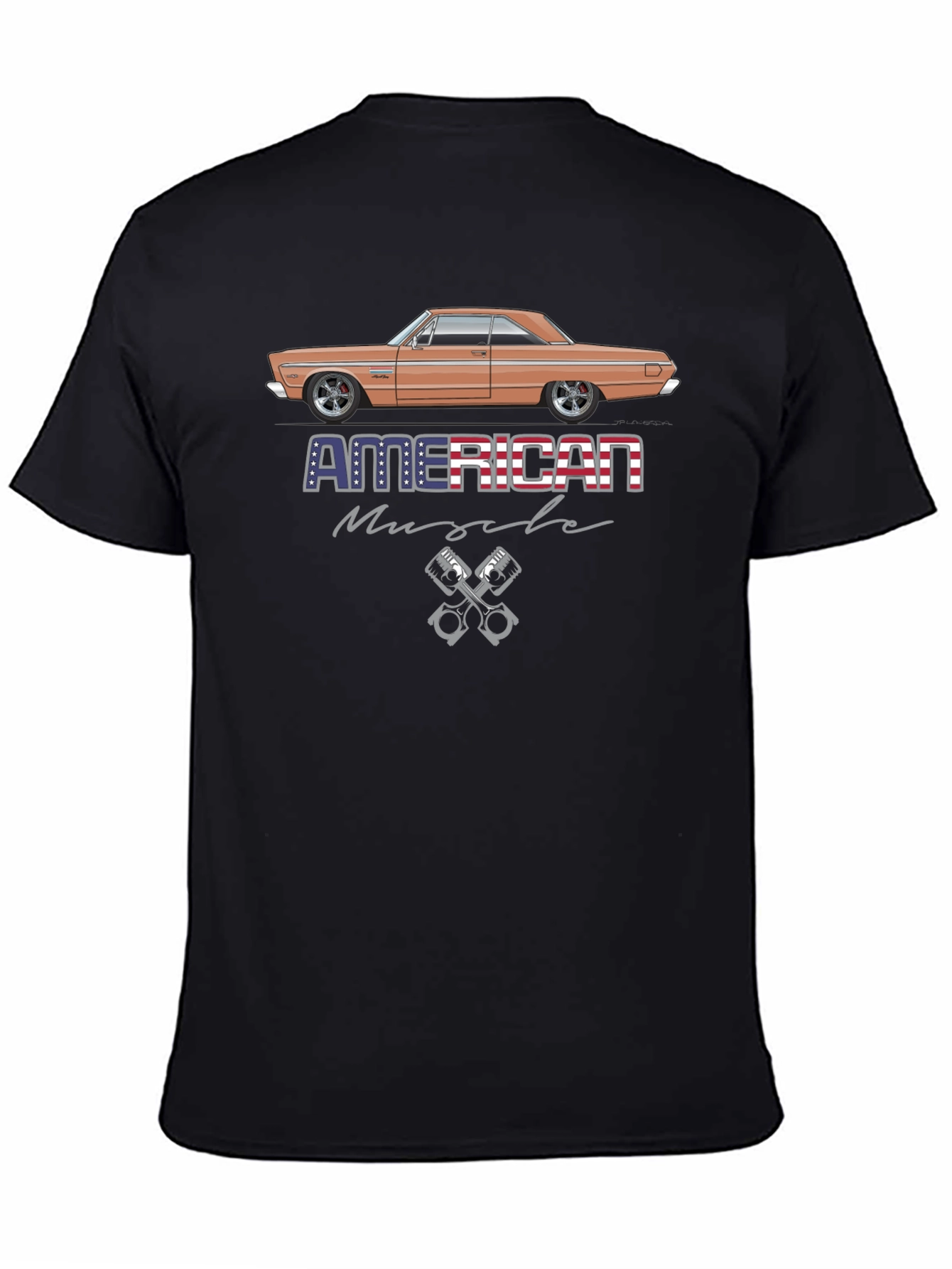 American Muscle Car T-Shirt Black