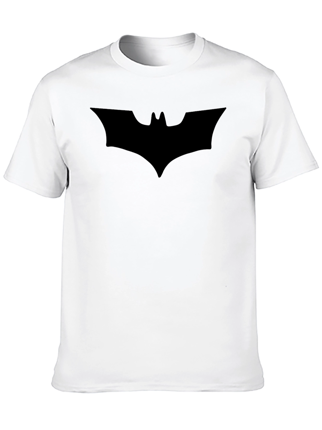 Mens Black Batman Logo T-Shirt