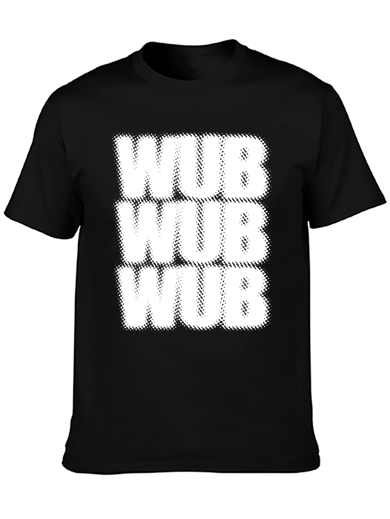 WUB Novelty T-Shirt - Black Cotton Tee