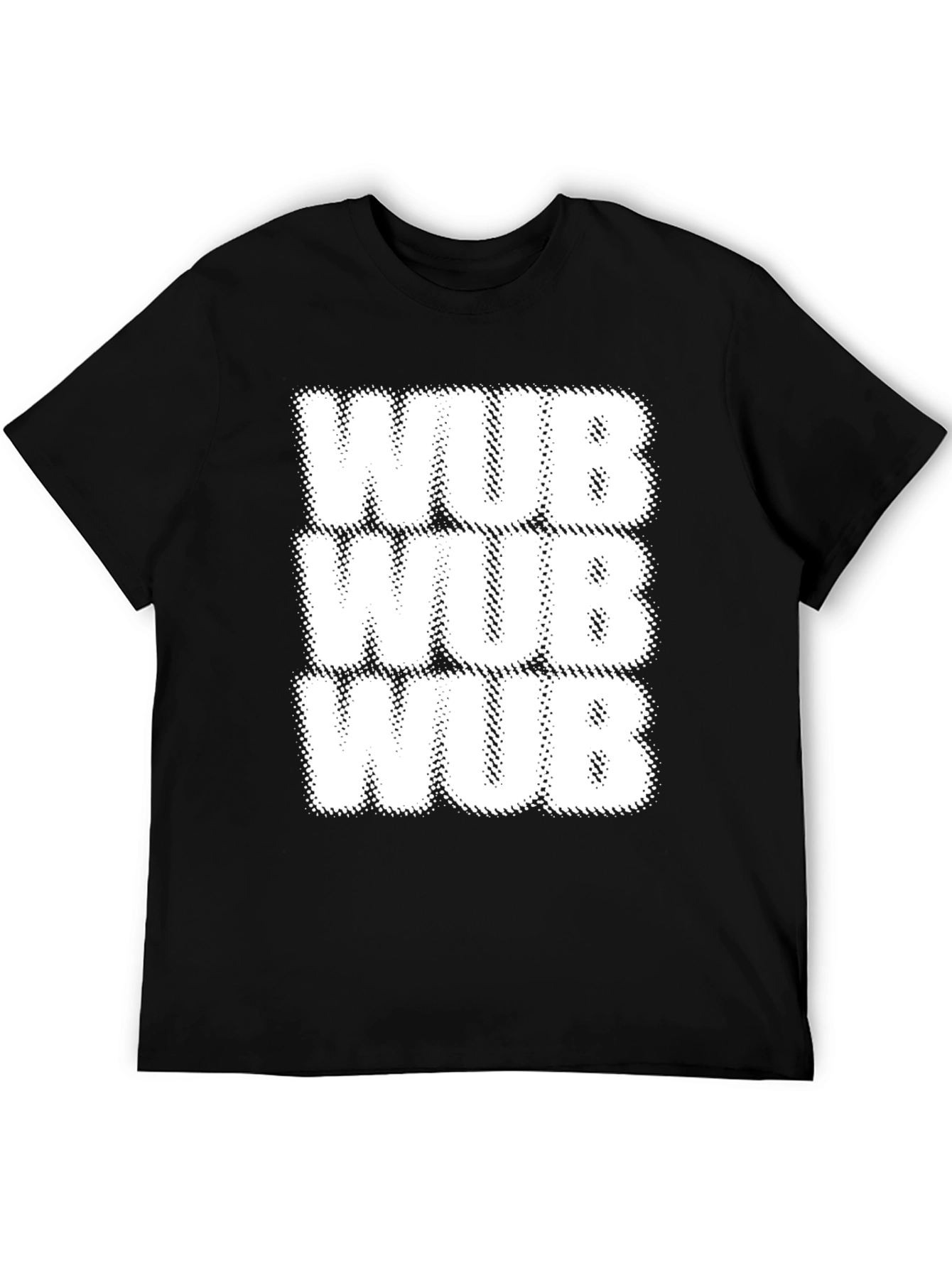 WUB Novelty T-Shirt - Black Cotton Tee