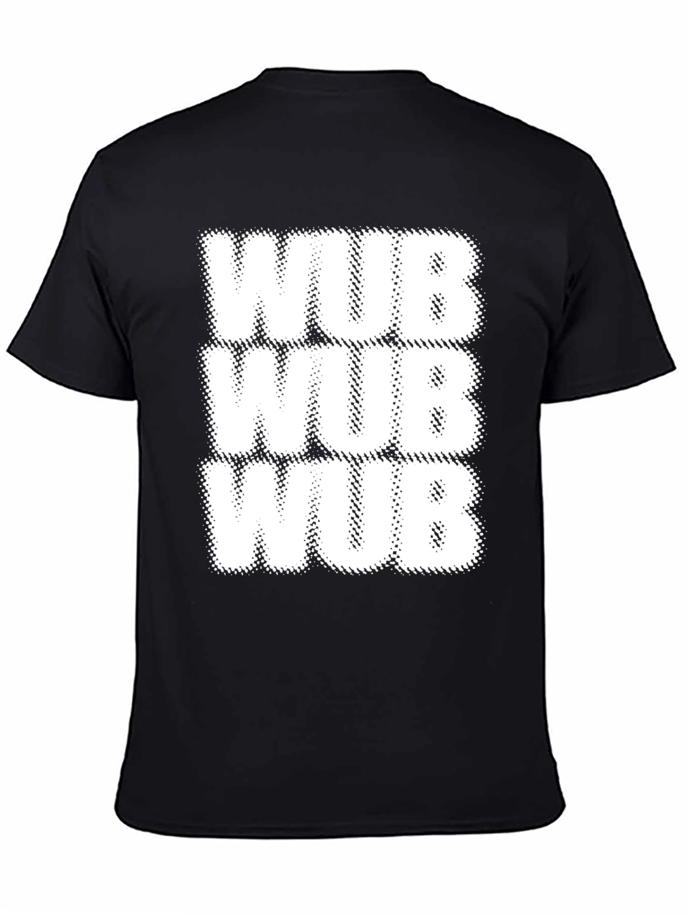 WUB Novelty T-Shirt - Black Cotton Tee