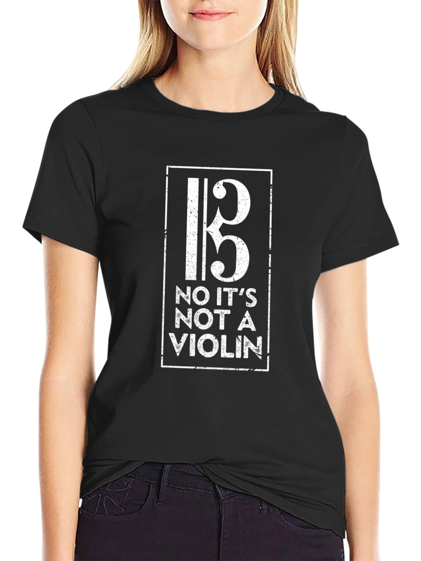 Bass Clef T-Shirt - No Its Not A Violin!