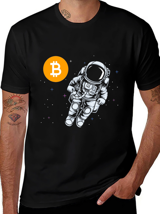 Bitcoin Astronaut Black T-Shirt