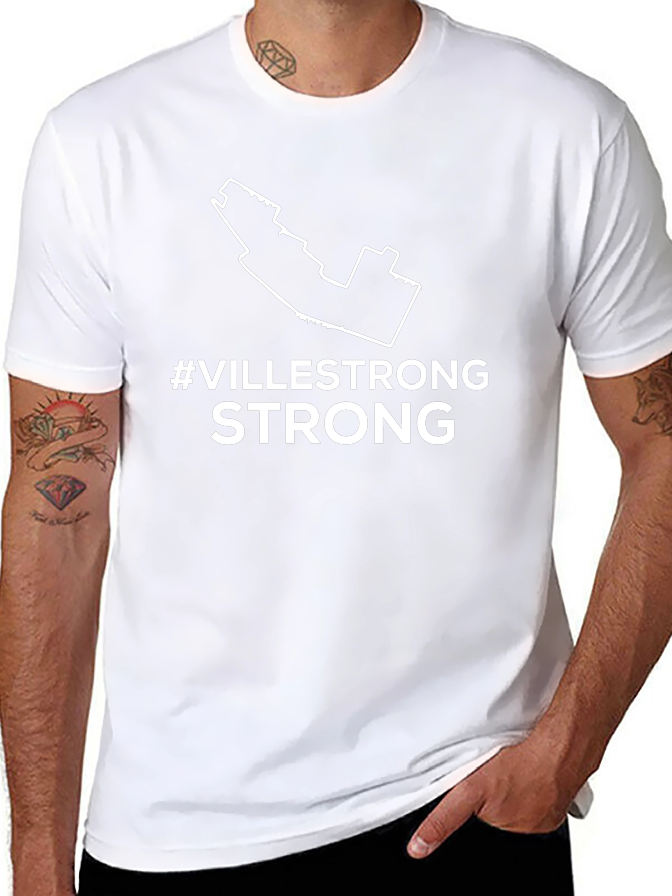 Ville Strong Black Graphic Tee