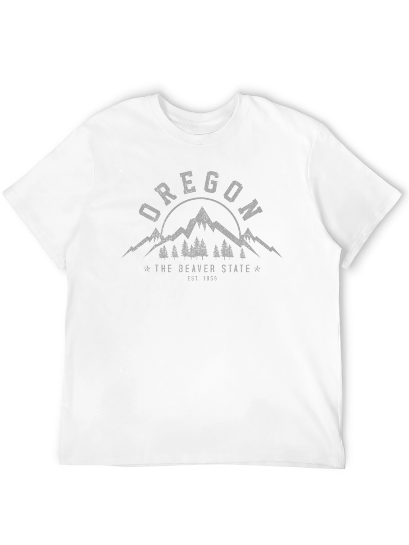 Oregon Beaver State T-Shirt - Distressed Graphic Tee