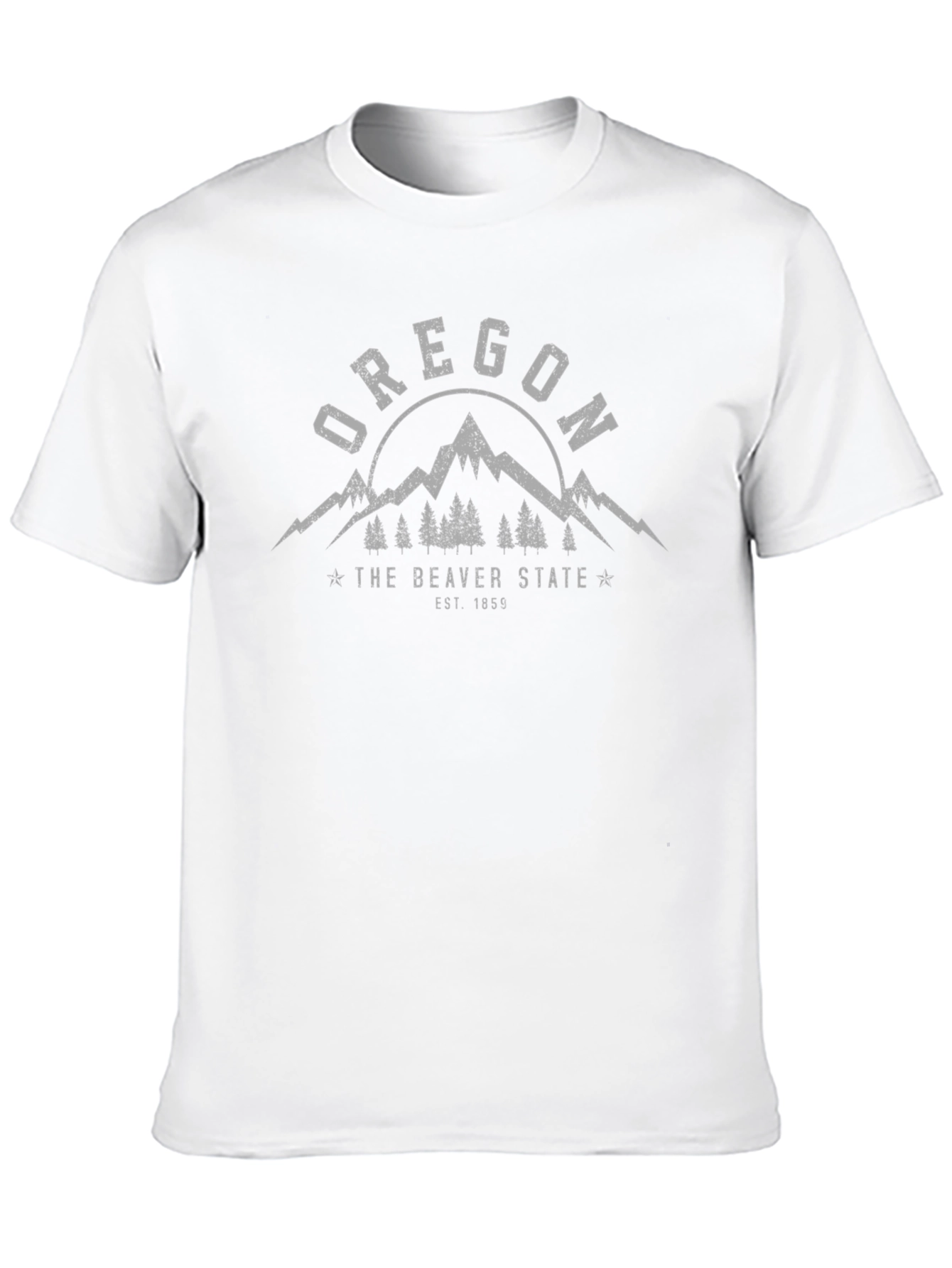 Oregon Beaver State T-Shirt - Distressed Graphic Tee