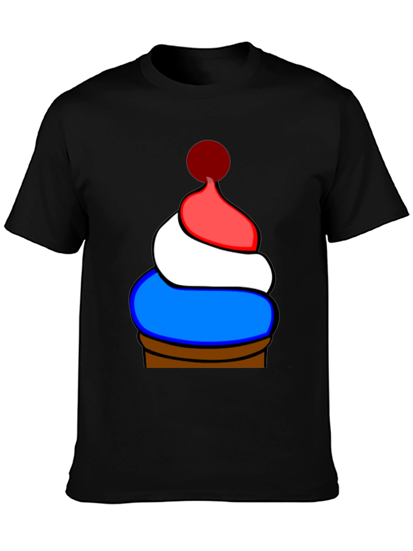 Novelty Patriotic Cupcake T-Shirt