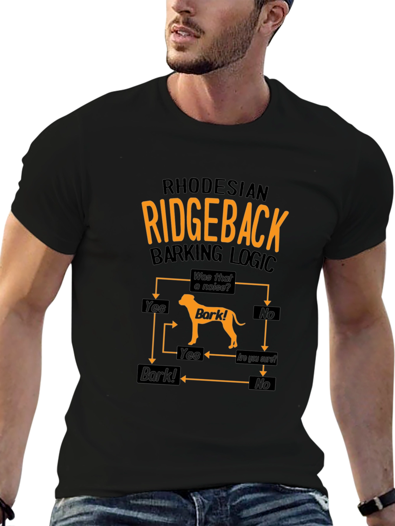 Rhodesian Ridgeback Barking Logic T-Shirt