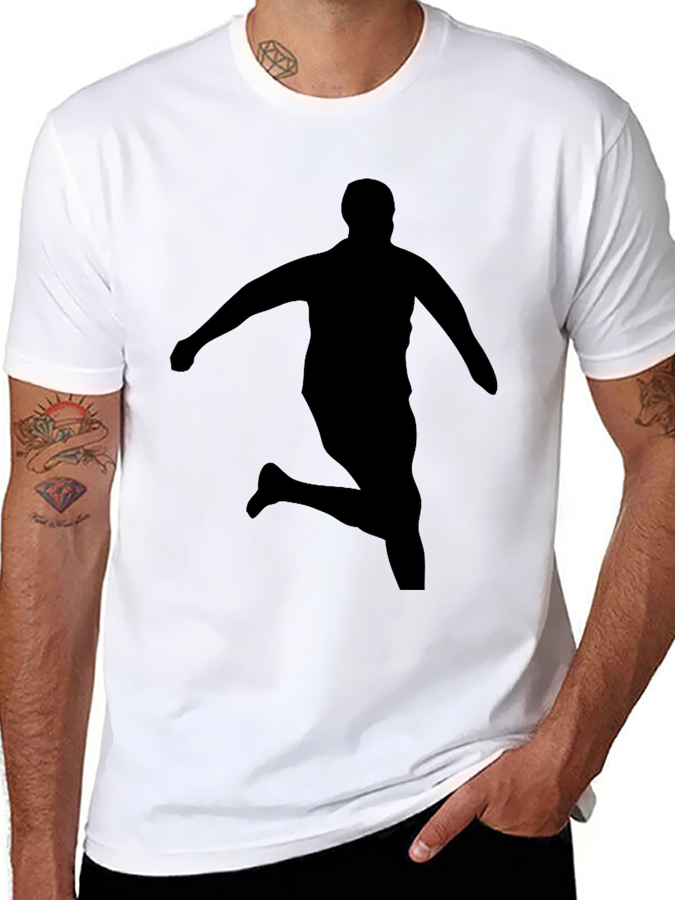 Silhouette Runner Black T-Shirt