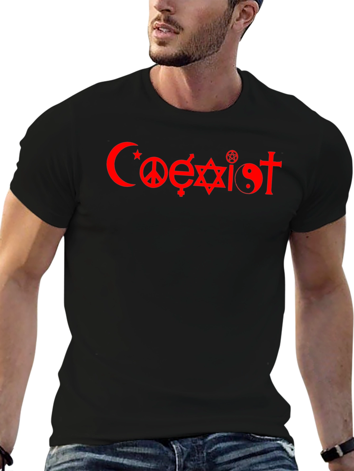 Coexist Graphic T-Shirt - Black