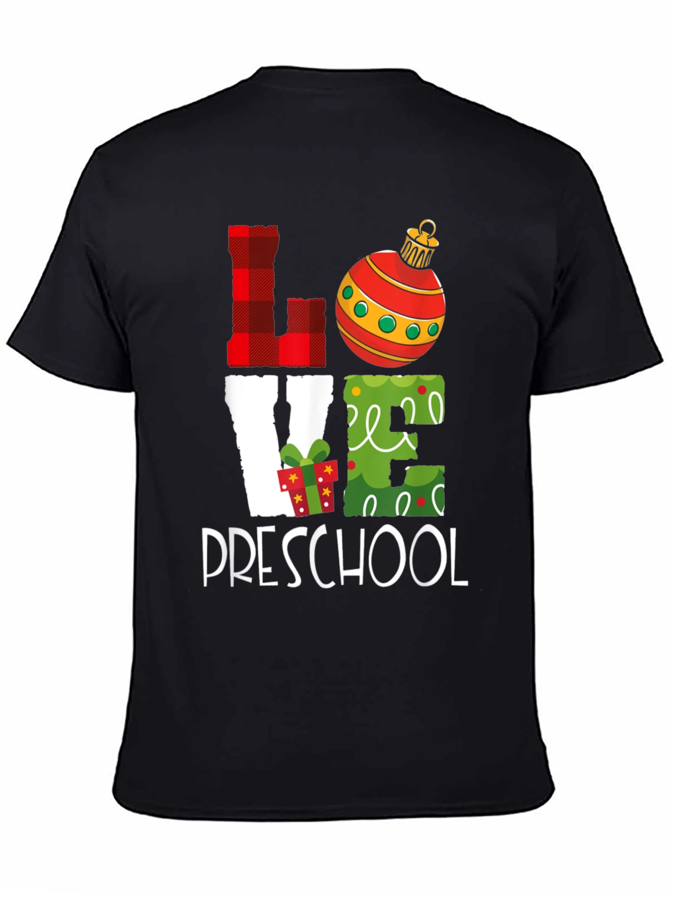 Love Preschool Christmas Graphic Tee