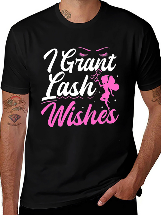 I Grant Lash Wishes T-Shirt - Eyelash Extension Fairy Tee