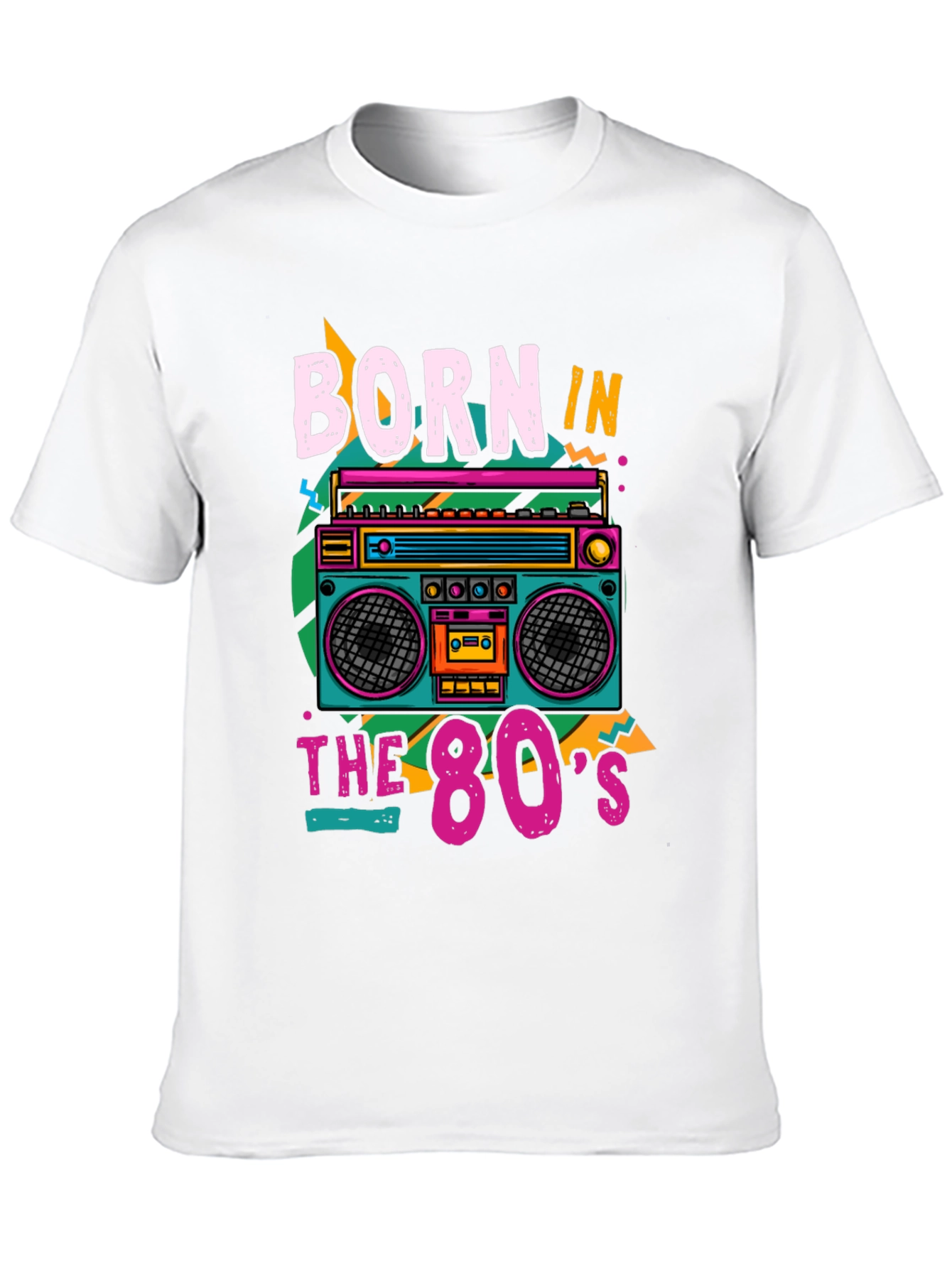Born in the 80s Retro Boombox T-Shirt
