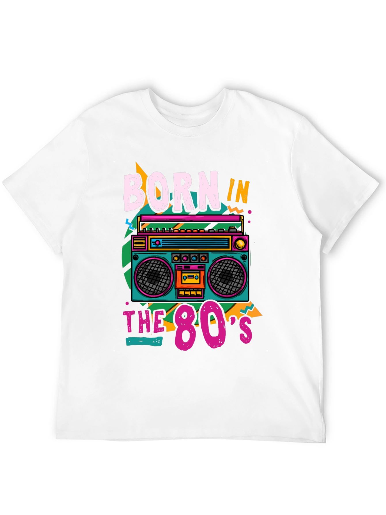 Born in the 80s Retro Boombox T-Shirt